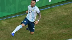 Lautaro Martínez abrió el marcador para Argentina.