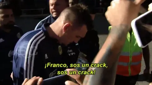 El cariño para el arquero de la 'Albiceleste'.