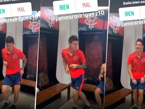 La Selección Colombia de fiesta: Cuadrado subió un video de James Rodríguez bailando en el vestuario