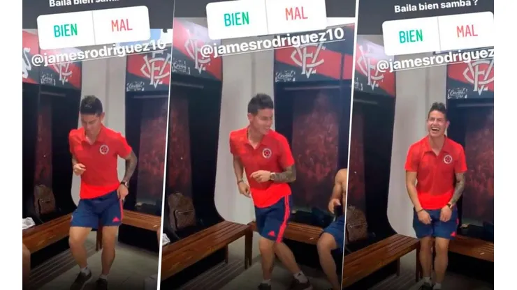 La Selección Colombia de fiesta: Cuadrado subió un video de James Rodríguez bailando en el vestuario