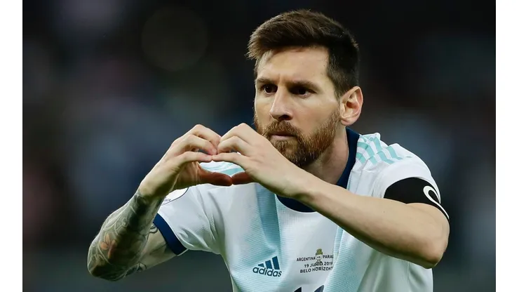 Foto de Lionel Messi, jugador de la Selección Argentina.
