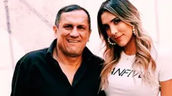 Daniela Ospina y su padre.