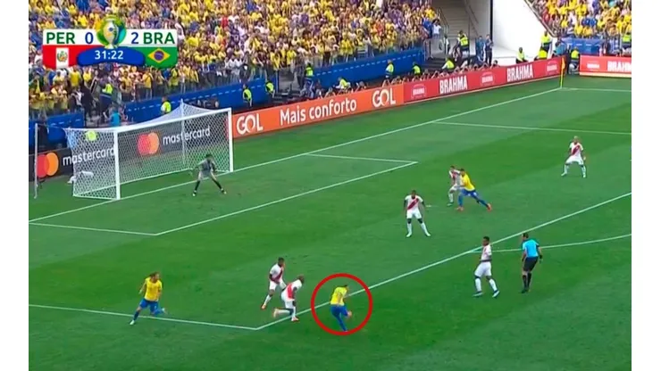 Es una pachanga: golazo de Everton y Brasil ya destroza a Perú