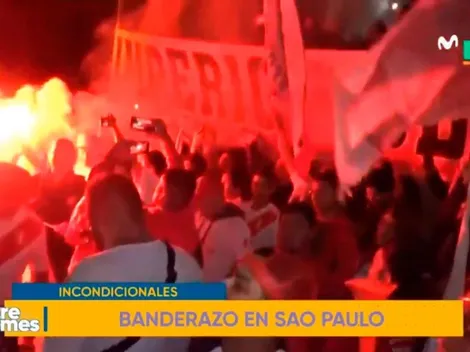 Siempre presentes: la Blanquiroja hizo un nuevo banderazo en Brasil