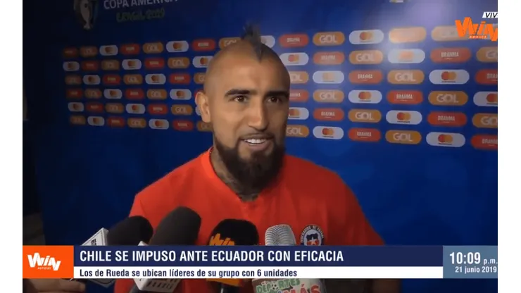 Foto de Arturo Vidal, jugador de la Roja.
