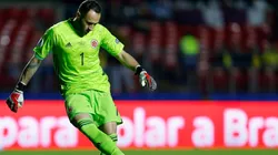 David Ospina durante el duelo ante Qatar.