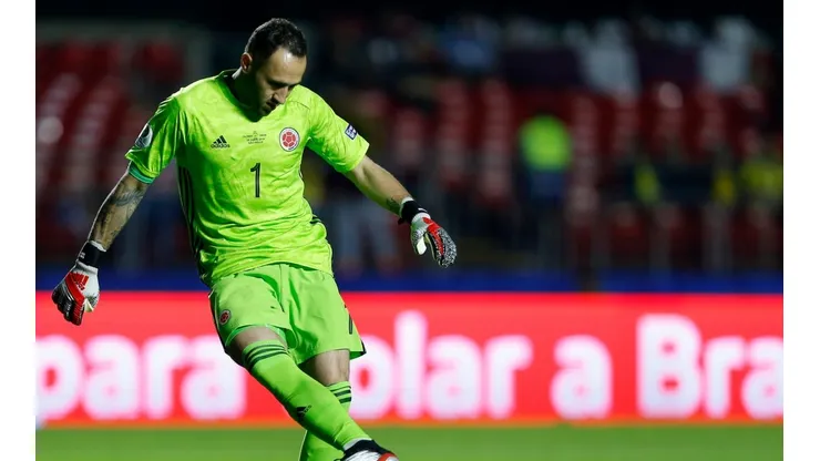 David Ospina durante el duelo ante Qatar.