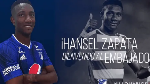 Hansel Zapata, segundo refuerzo oficial de Millonarios