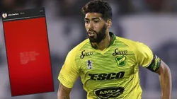 Cargada de bronca y con un mensaje para River: la historia en Instagram de Alexander Barboza