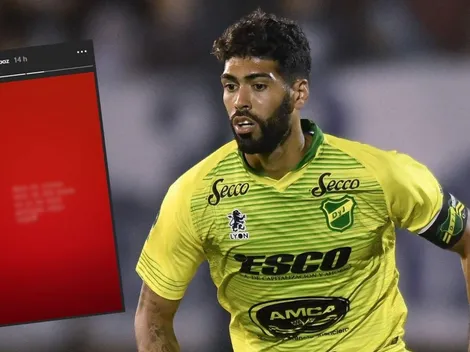 Cargada de bronca y con un mensaje para River: la historia en Instagram de Alexander Barboza