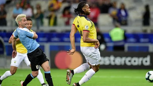 Foto del encuentro ante la Selección de Uruguay.
