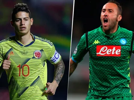 A Ospina le preguntaron por el posible pase de James Rodríguez al Napoli y contó qué habló con él