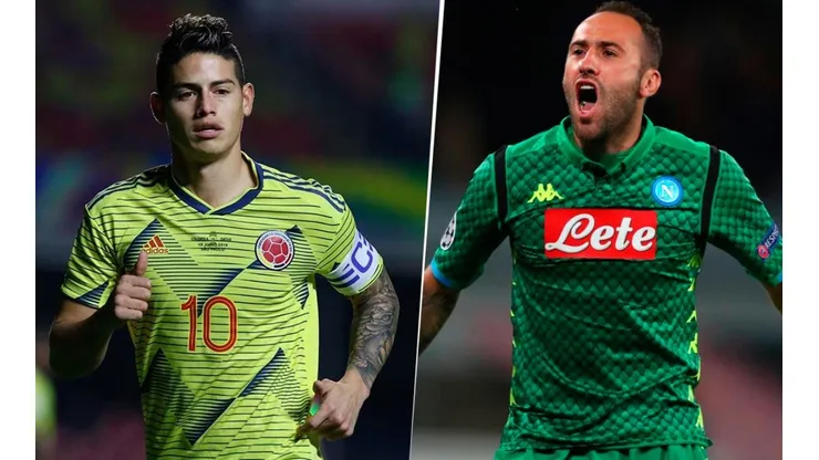 A Ospina le preguntaron por el posible pase de James Rodríguez al Napoli y contó qué habló con él