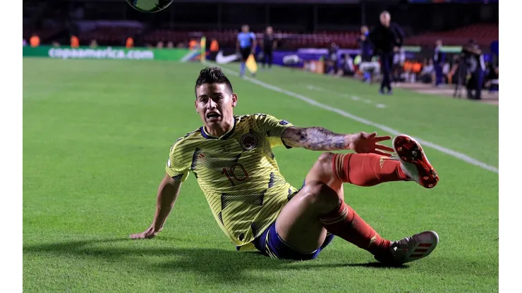 Foto de James Rodríguez en el duelo de ayer.