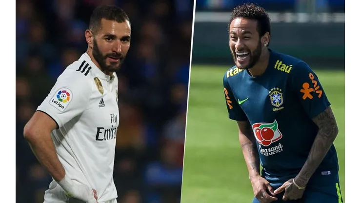 Benzemá y Neymar, juntos en Francia.