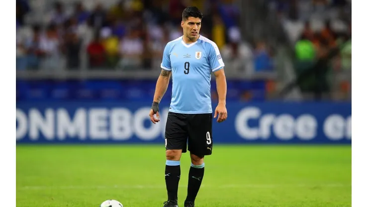 Suárez, en la Copa América con Uruguay.