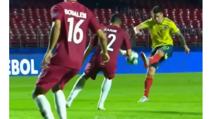 Nadie habla de él: el pase de fantasía de James Rodríguez para el gol de Duván