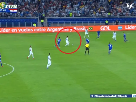 Lo quiso marcar a Messi y el Diez lo gambateó sin tocar el balón