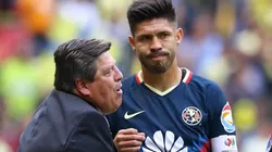 Herrera le dijo que "no era un referente de América" y Oribe Peralta respondió con mucha altura