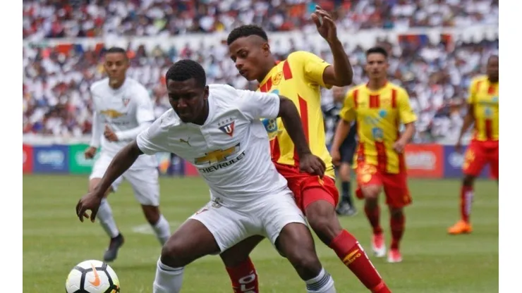 Liga de Quito vs. Aucas por la Copa Spencer.