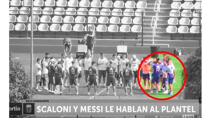 Messi y Scaloni cara a cara: el video de la reunión del plantel de la Selección Argentina
