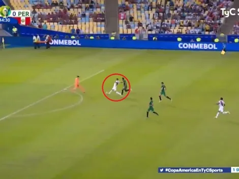 Acá está el goleador: Guerrero quedó mano a mano, esquivó a Lampe y le dio el empate a Perú