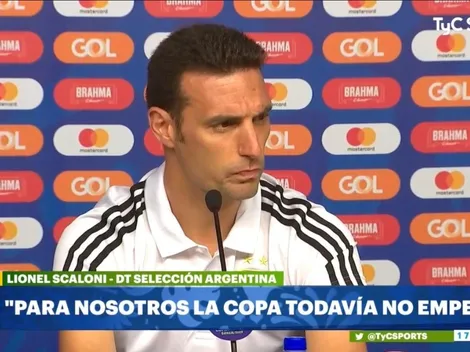 No podemos creer lo que dijo Scaloni: "Para nosotros es como que la Copa todavía no empezó"