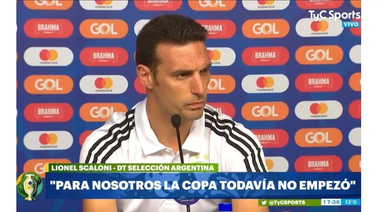 No podemos creer lo que dijo Scaloni: "Para nosotros es como que la Copa todavía no empezó"