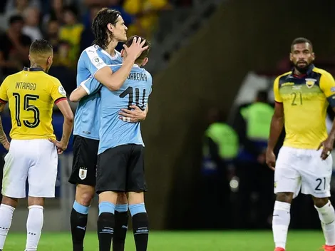 Cavani contó qué le dijo a Domínguez en pleno partido de Copa América