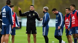 Scaloni probó equipo y metió cuatro cambios a un día del partido contra Paraguay