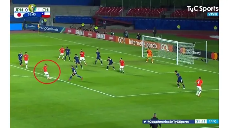 El gran remate de Eduardo Vargas.