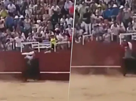 Imágenes fuertes: un toro mató a un operario en España