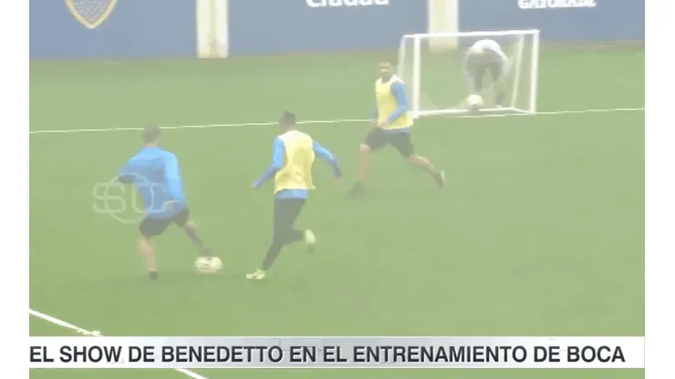 Festeja todo Boca: Benedetto arrancó la pretemporada en Modo Dios