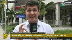 Hernán Castillo le apuntó a Di María: "Jugó un primer tiempo pésimo, escondido y sin rebeldía"