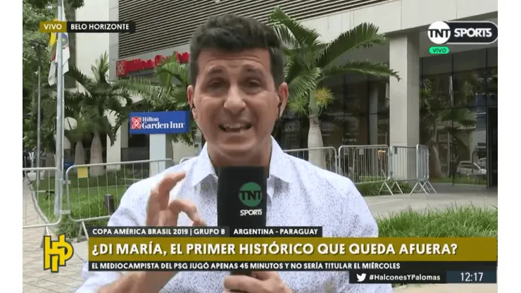 Hernán Castillo le apuntó a Di María: "Jugó un primer tiempo pésimo, escondido y sin rebeldía"
