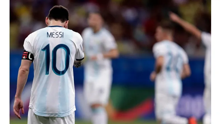Messi y un accionar bien de capitán ante la derrota de su selección.