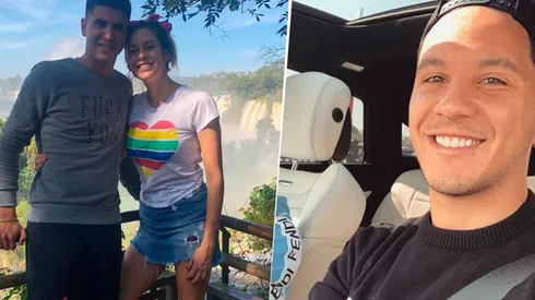 Palacios y Driussi, de vacaciones.