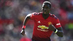 Paul Pogba con la camiseta de Manchester United.