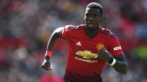 Paul Pogba con la camiseta de Manchester United.