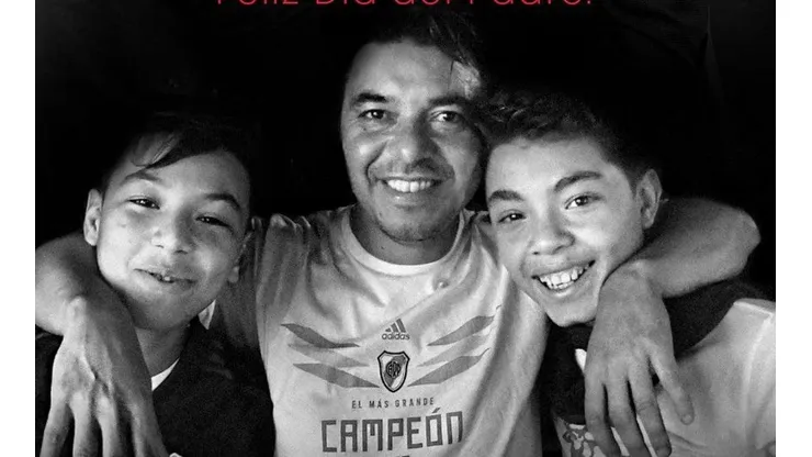 River usó a Gallardo y la rompió con un posteo por el día del padre: "Tu espejo, tu guía, tu héroe"
