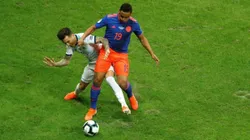 Luis Fernando Muriel en el duelo ante Argentina.