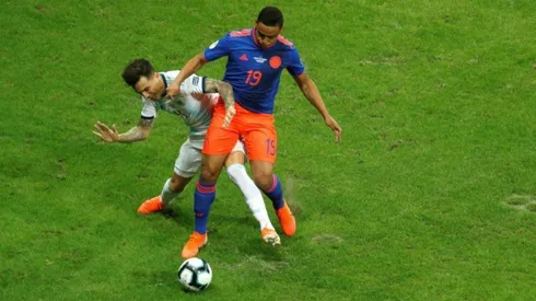Luis Fernando Muriel en el duelo ante Argentina.