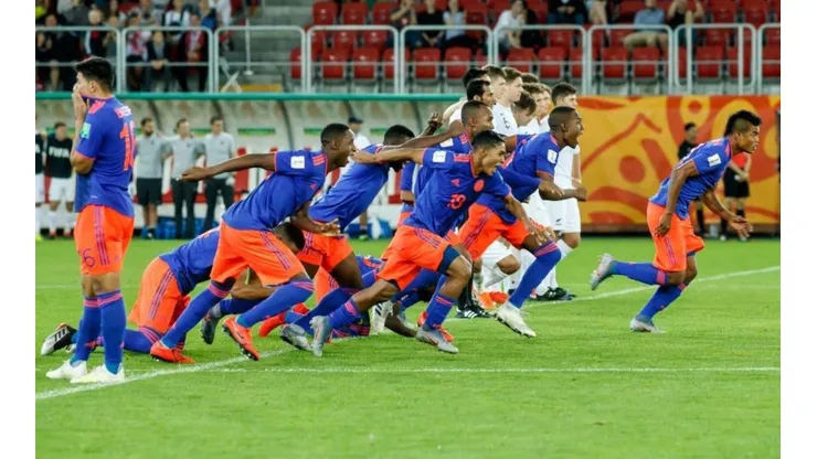Selección Colombia Sub-20 en el Mundial de Polonia.
