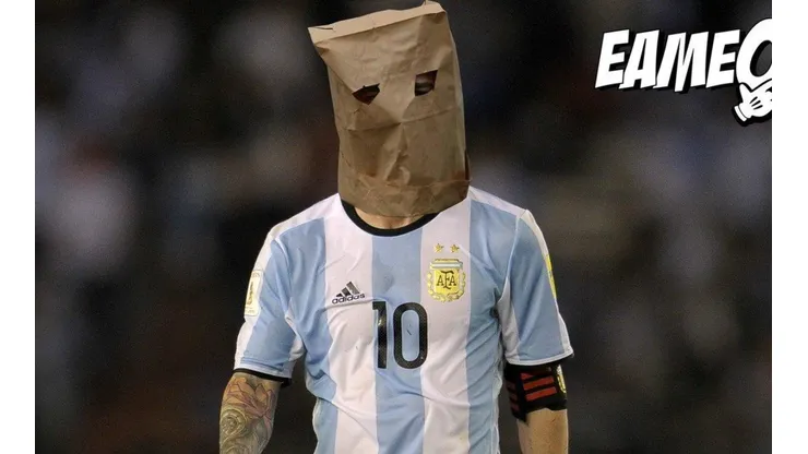 Foto de un meme de Lionel Messi.
