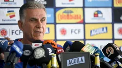 Carlos Queiroz en rueda de prensa.