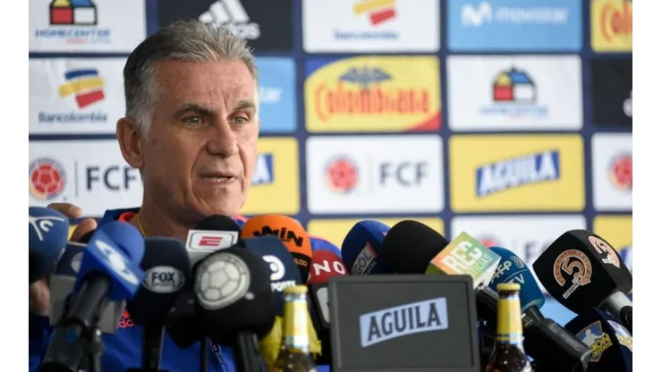 Carlos Queiroz en rueda de prensa.