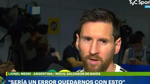 Foto de Lionel Messi, jugador de Argentina.