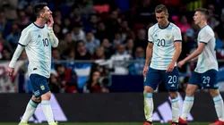 Foto de los jugadores de la Selección Argentina.