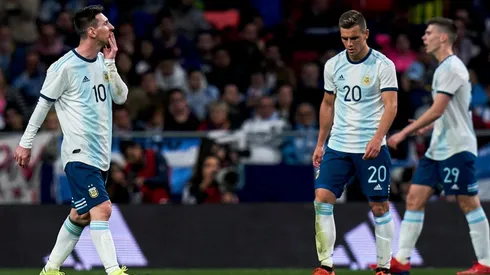 Foto de los jugadores de la Selección Argentina.