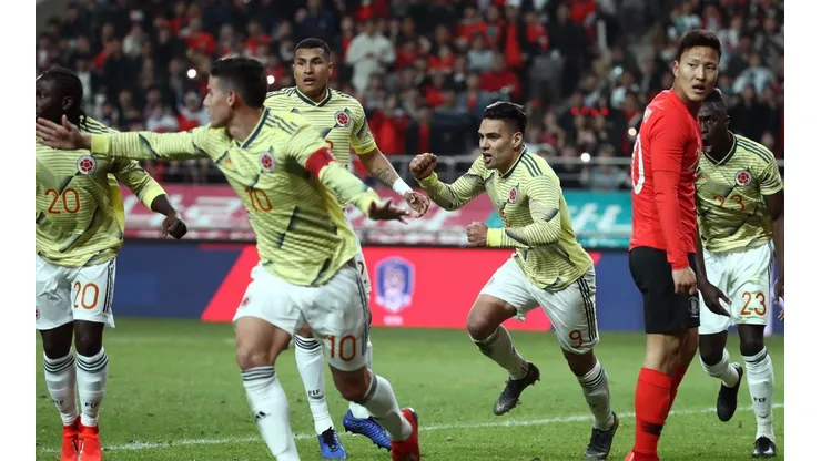 Foto de los jugadores Selección Colombia.